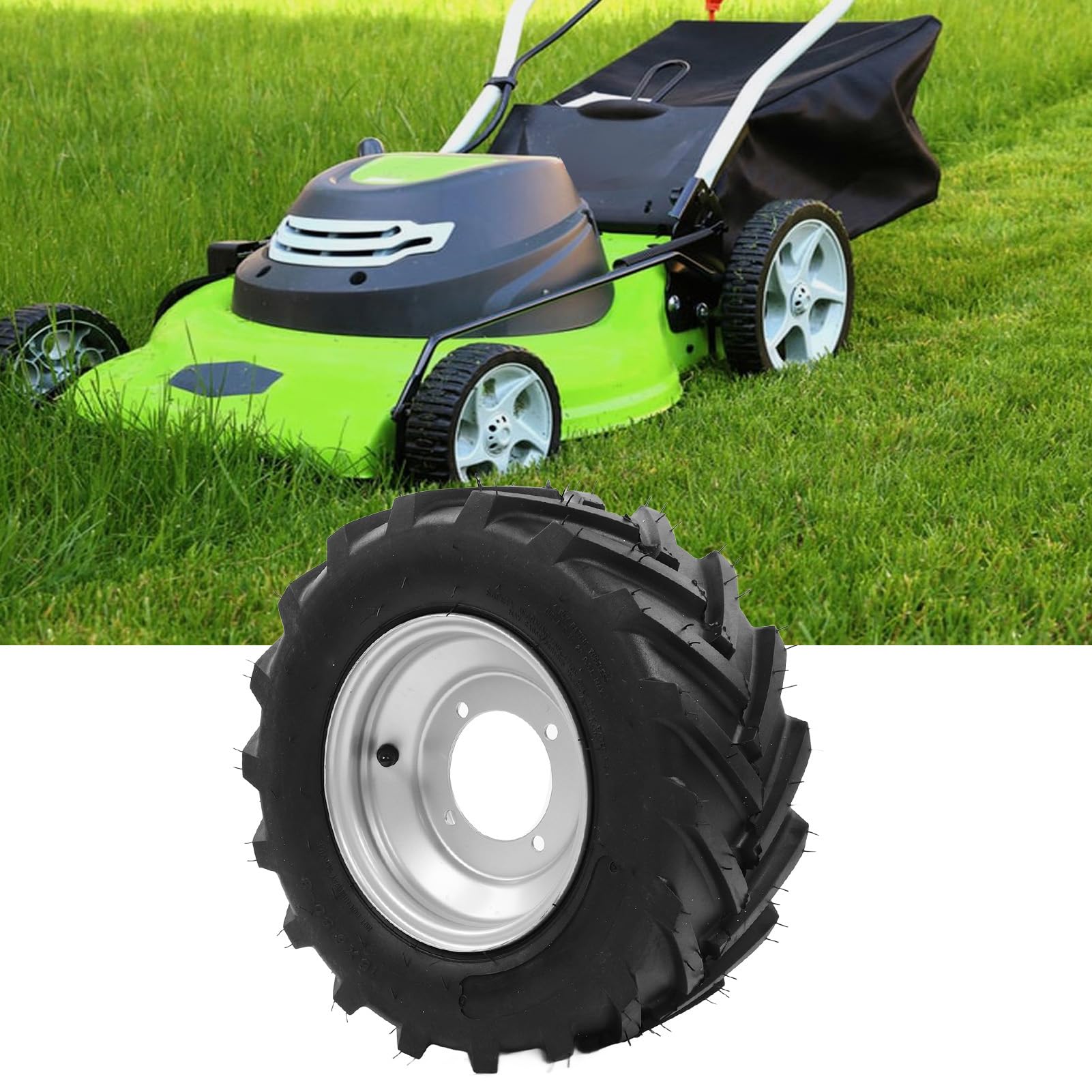 Amazon | ATV タイヤ、芝刈り機タイヤ 16 X 6.50‑8 インチ タイヤ ハブ